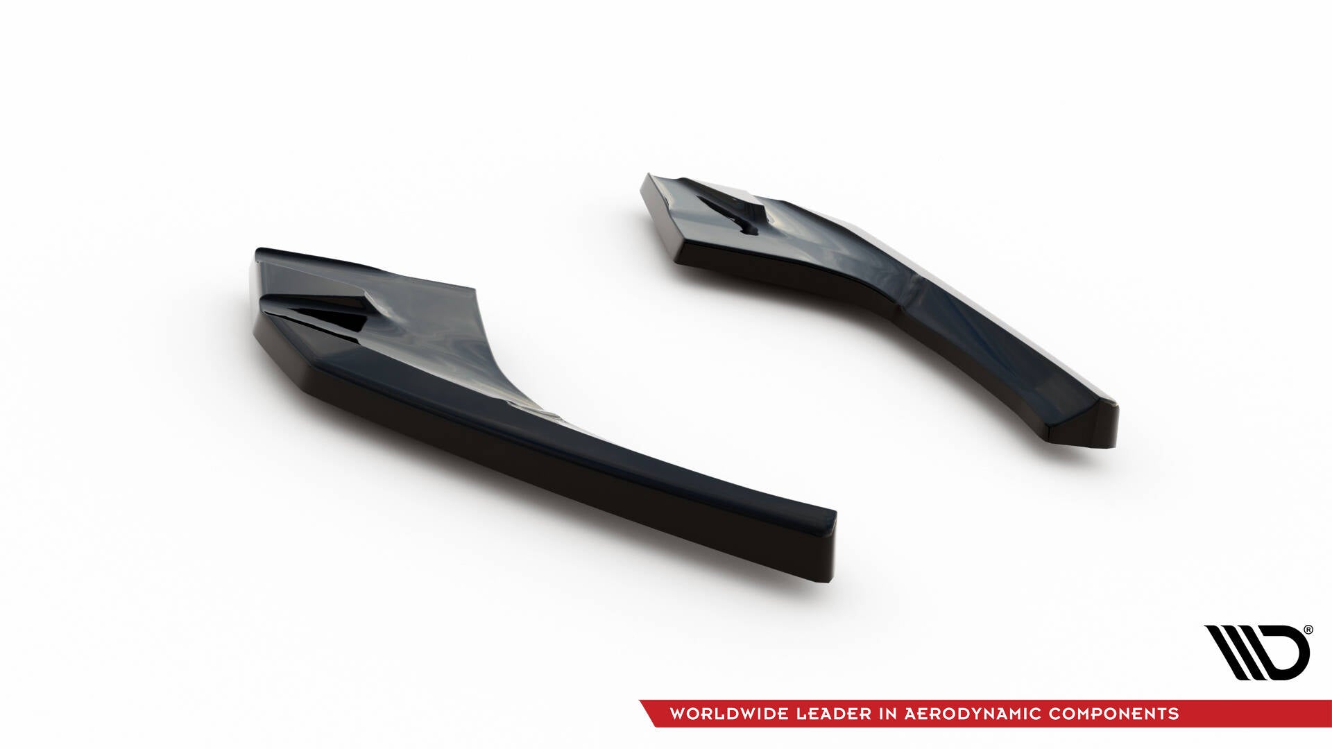 Maxton Design Heck Ansatz Flaps Diffusor V.2 passend für Audi S3 / A3 S-Line Sportback 8V Facelift schwarz Hochglanz