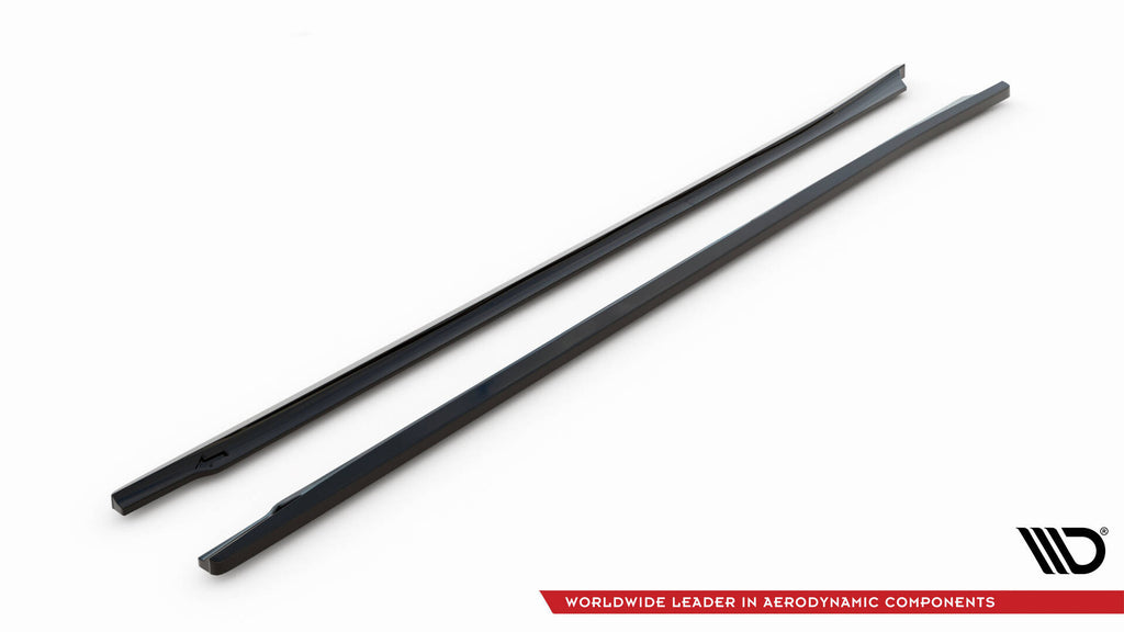 Maxton Design Street+ Seitenschweller Leisten passend für Mazda 6 Kombi Mk3 Facelift schwarz Hochglanz
