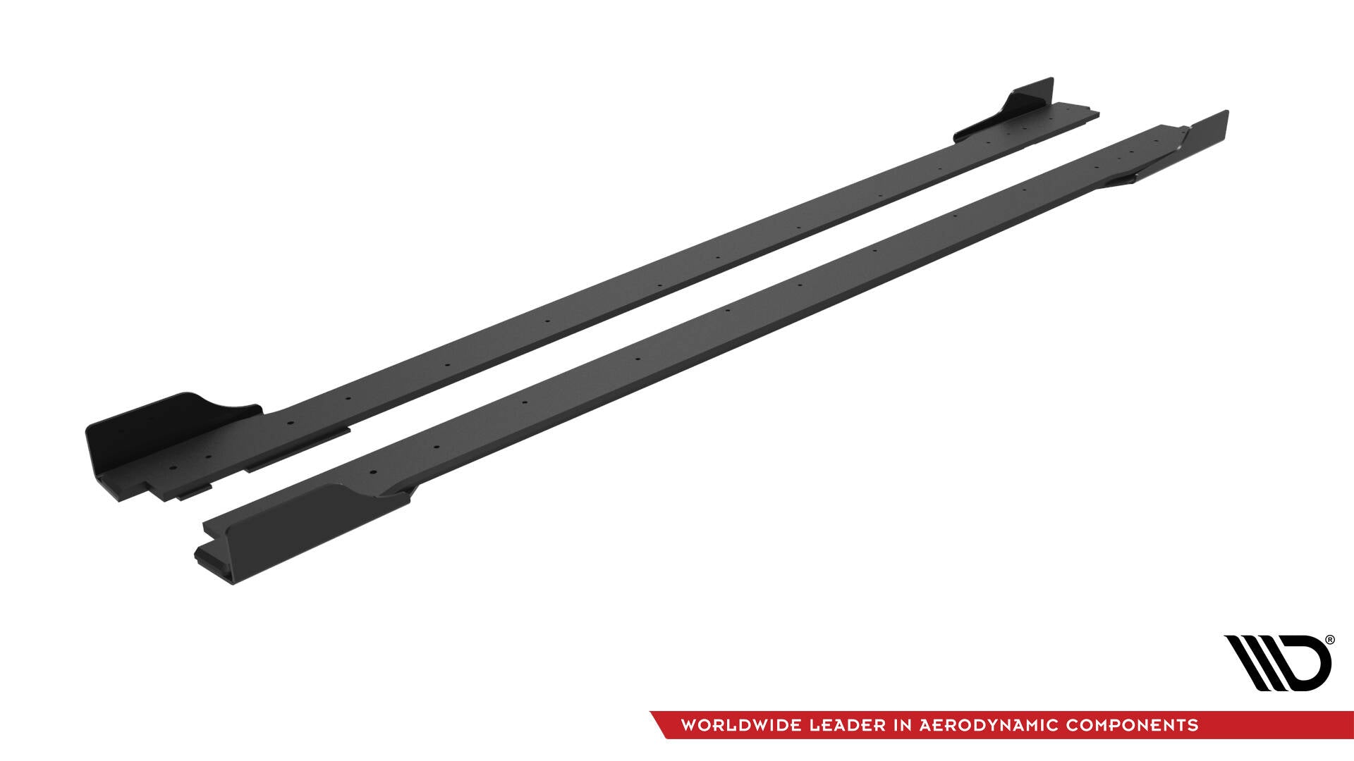 Maxton Design Street Pro Street+ Seitenschweller Leisten + Flaps passend für Hyundai Veloster N Mk2 schwarz Hochglanz