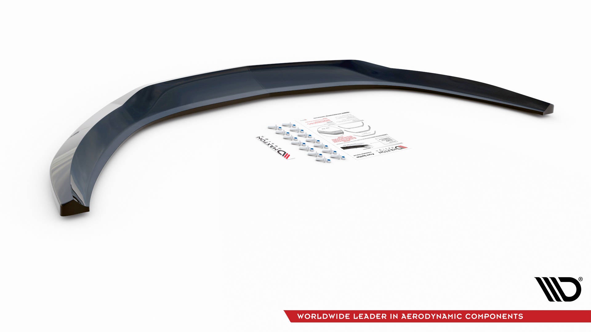 Maxton Design Street+ Spoilerlippe Front Ansatz V.2 passend für Opel Astra GTC OPC-Line J schwarz Hochglanz