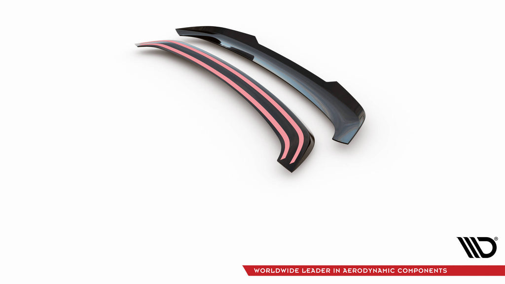 Maxton Design Spoiler CAP passend für Porsche 718 Cayman 982c schwarz Hochglanz