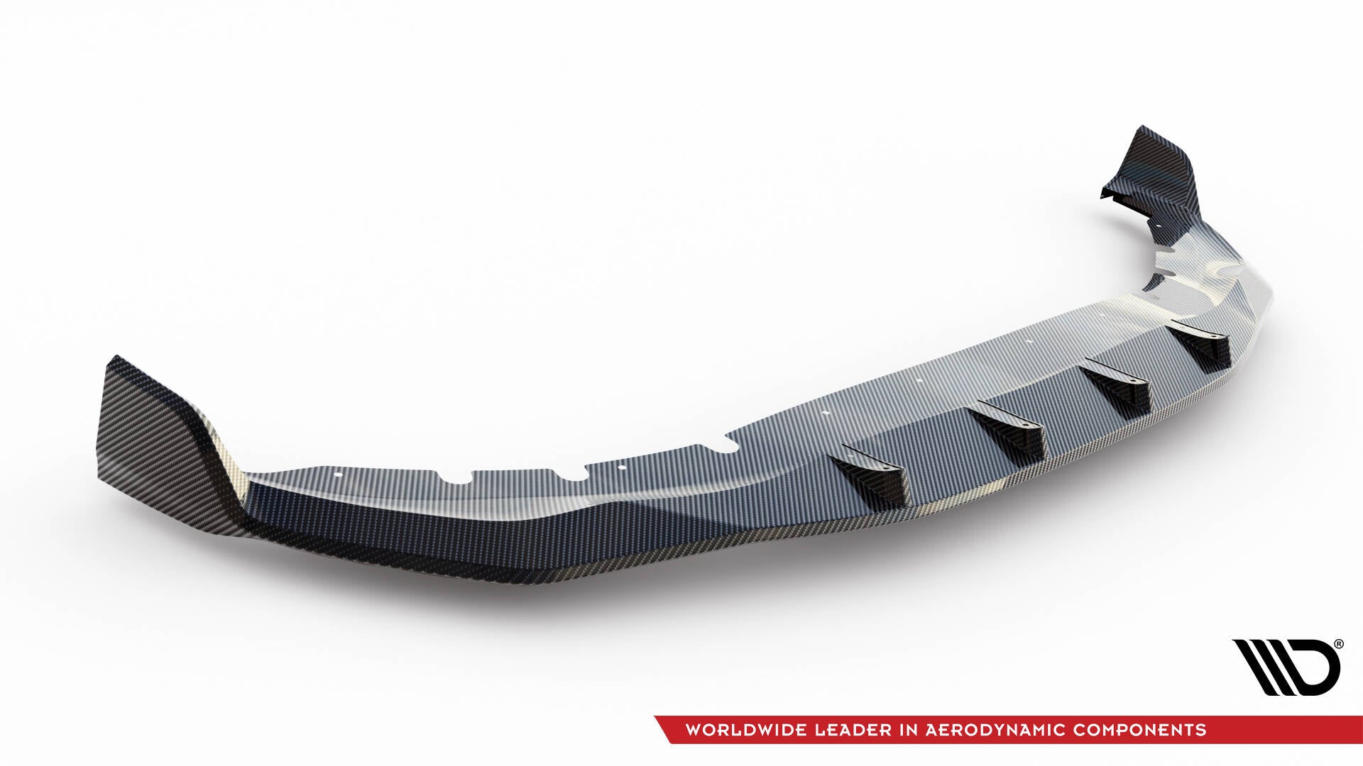 Maxton Design Prepreg Carbon Fiber Street+ Spoilerlippe Front Ansatz passend für + ABS Diffusor BMW 7 M-Paket G11 Facelift schwarz Hochglanz