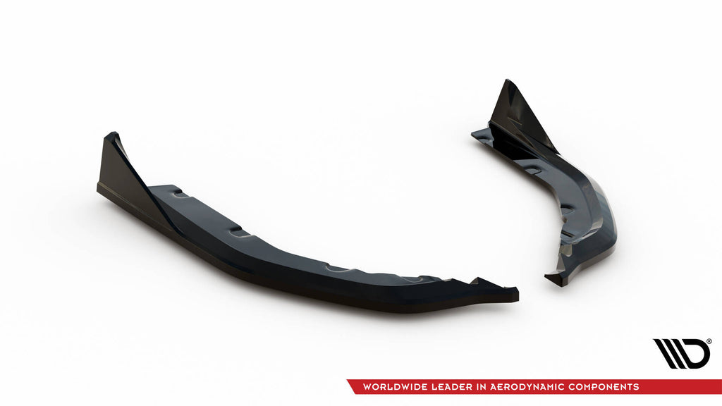 Maxton Design Heck Ansatz Flaps Diffusor V.6 passend für CSL Look (Für heckansatz v.1) BMW M3 Limousine / Touring G80 / G81 schwarz Hochglanz
