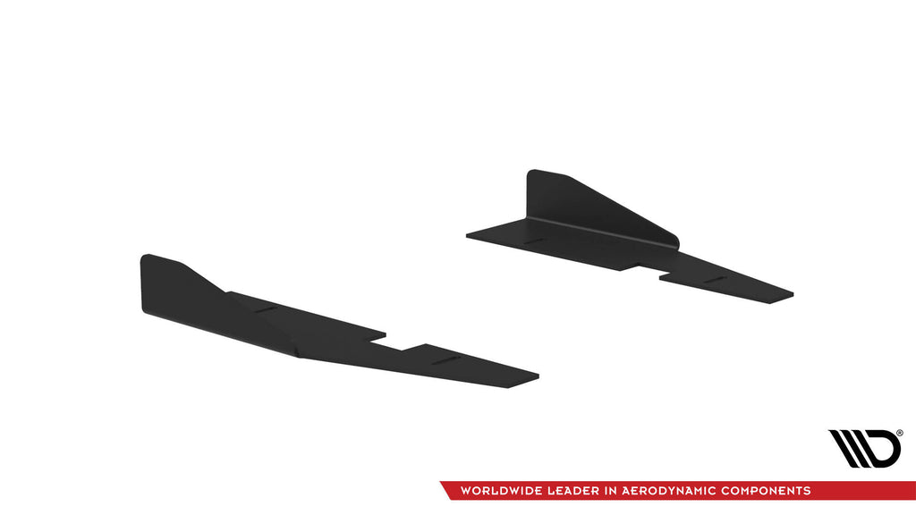 Maxton Design Seitenschweller Flaps passend für Kia Stinger GT / GT-Line / Standard Mk1 schwarz Hochglanz