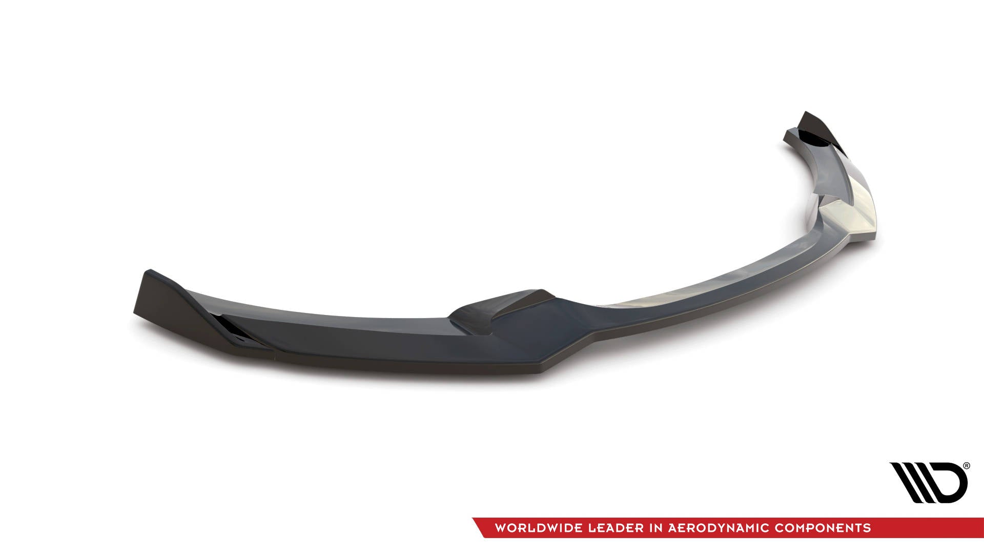 Maxton Design Street+ Spoilerlippe Front Ansatz V.1 passend für BMW 2 M-Paket F22 schwarz Hochglanz
