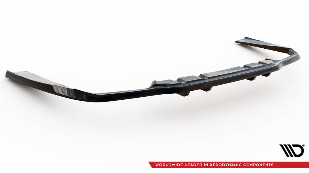 Maxton Design Street+ Mittlerer Diffusor RACE passend für Mercedes-AMG C63 Limousine / Kombi W205 Facelift schwarz Hochglanz