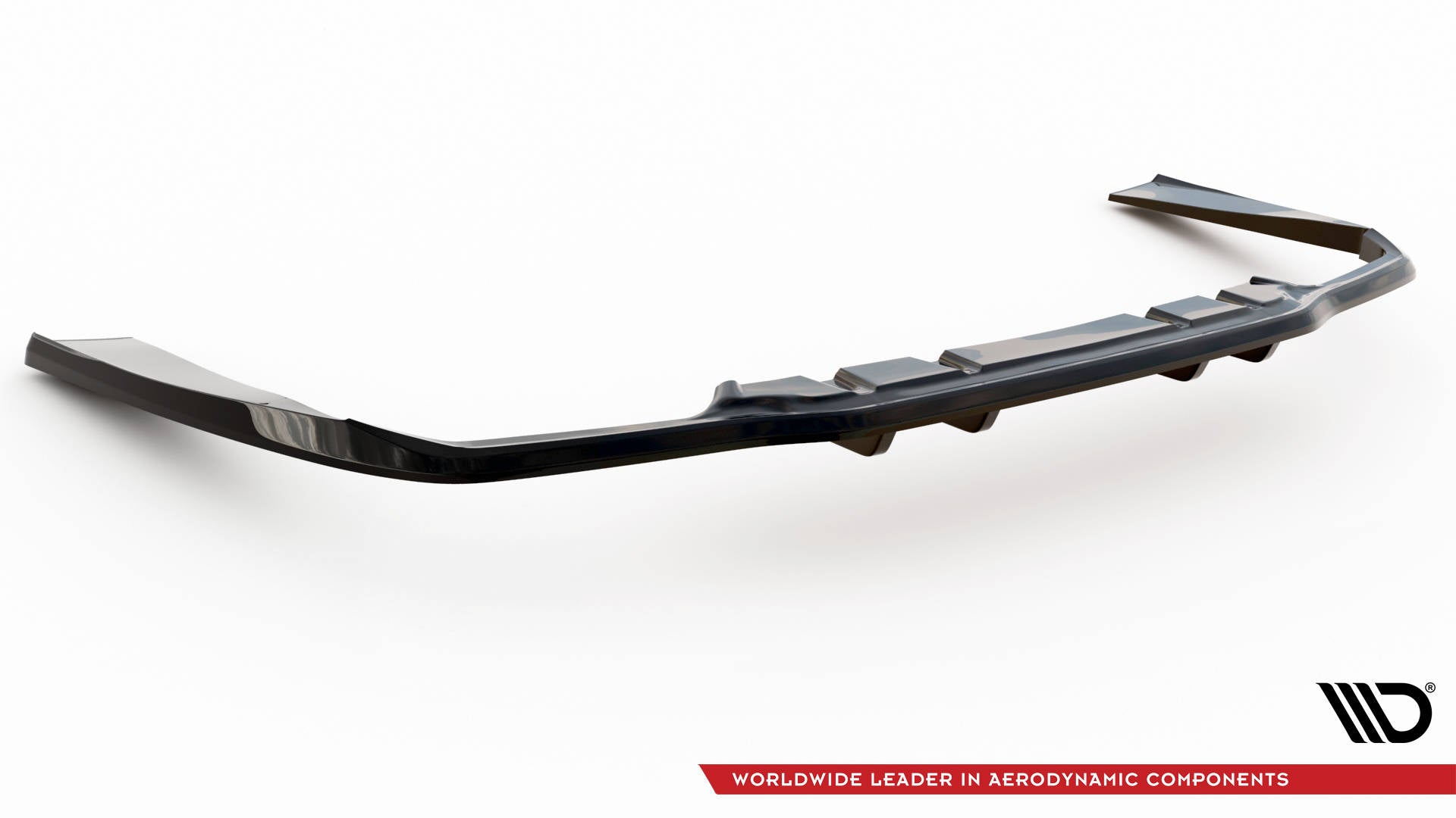 Maxton Design Street+ Mittlerer Diffusor RACE passend für Mercedes-AMG C63 Limousine / Kombi W205 Facelift schwarz Hochglanz