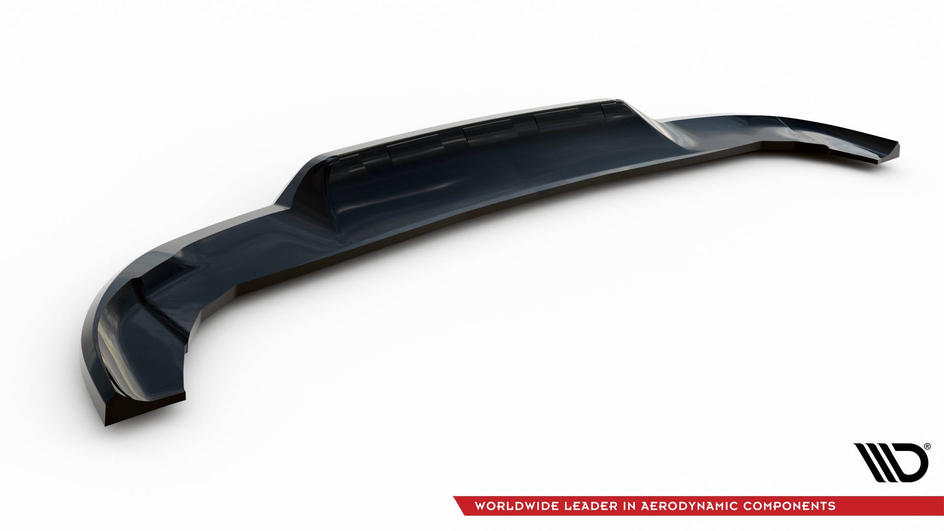 Maxton Design Street+ Mittlerer Diffusor RACE passend für Mercedes-Benz A AMG-Line W176 Facelift schwarz Hochglanz