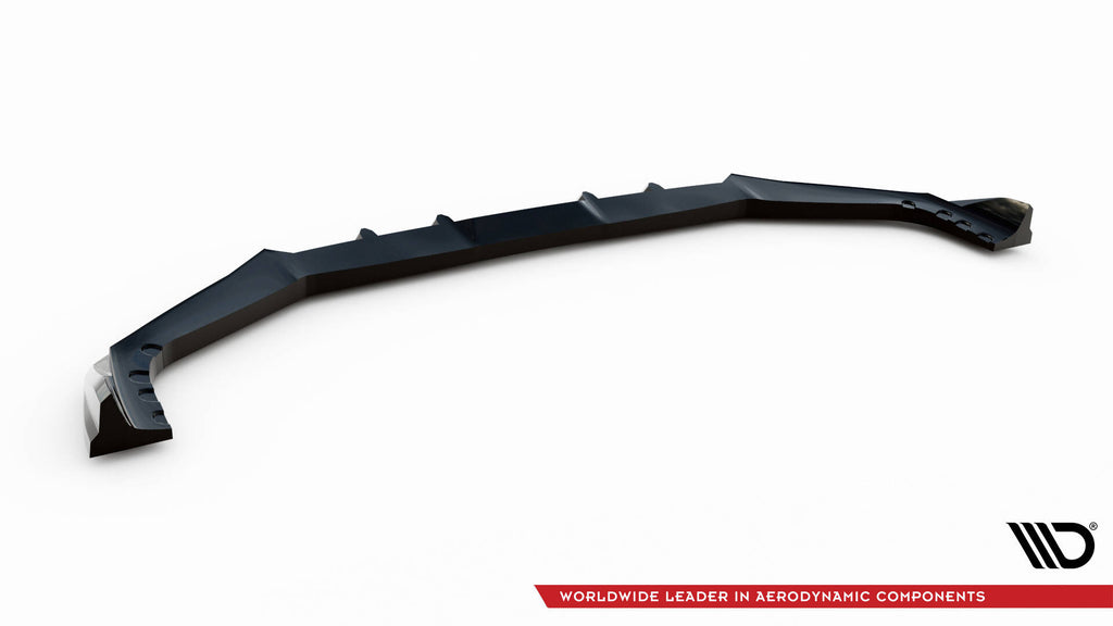Maxton Design Street+ Spoilerlippe Front Ansatz V.1 passend für BMW X5 M F95 Facelift schwarz Hochglanz