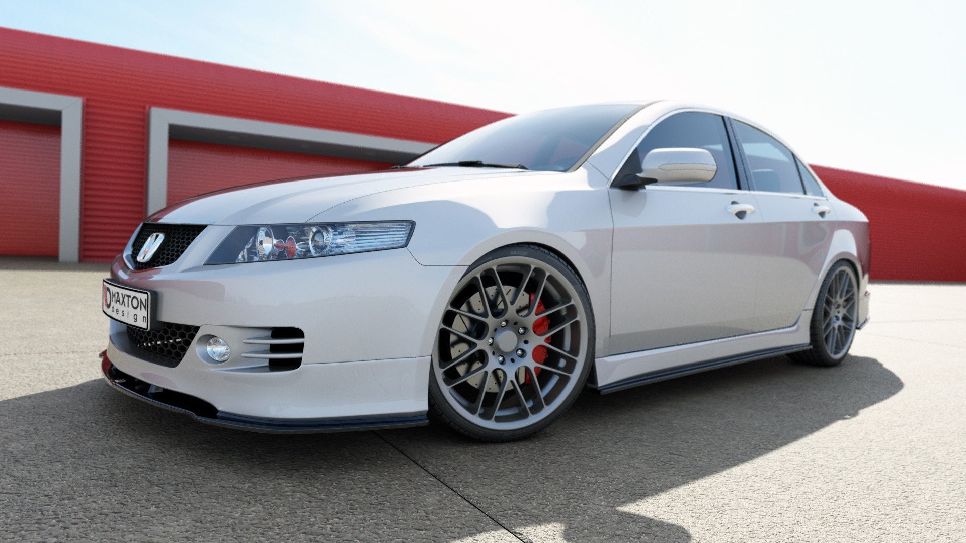 Maxton Design Street+ Seitenschweller Leisten passend für HONDA ACCORD VII TYPE-S schwarz Hochglanz