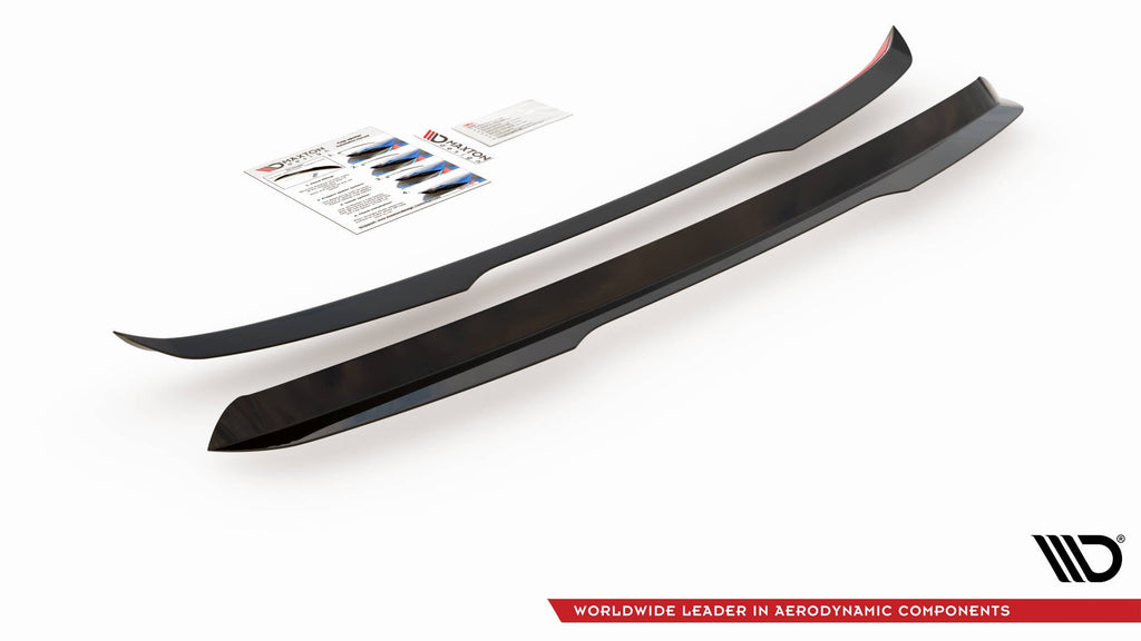 Maxton Design Spoiler CAP passend für Audi Q7 S-Line Mk.1 schwarz Hochglanz