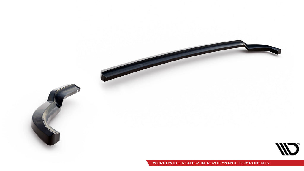 Maxton Design Heck Ansatz Flaps Diffusor passend für Toyota Yaris T-Sport Mk1 Facelift schwarz Hochglanz