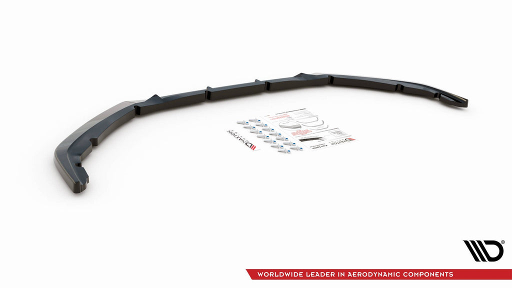 Maxton Design Front Ansatz V.1 für Peugeot 208 Mk2 schwarz matt