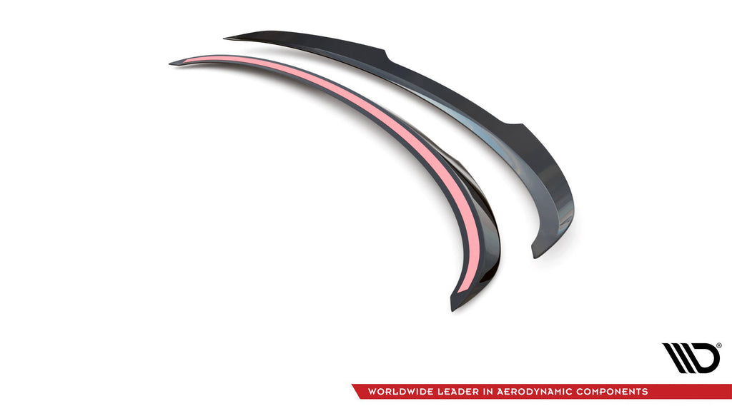 Maxton Design Spoiler CAP passend für Infiniti G37 Coupe schwarz Hochglanz