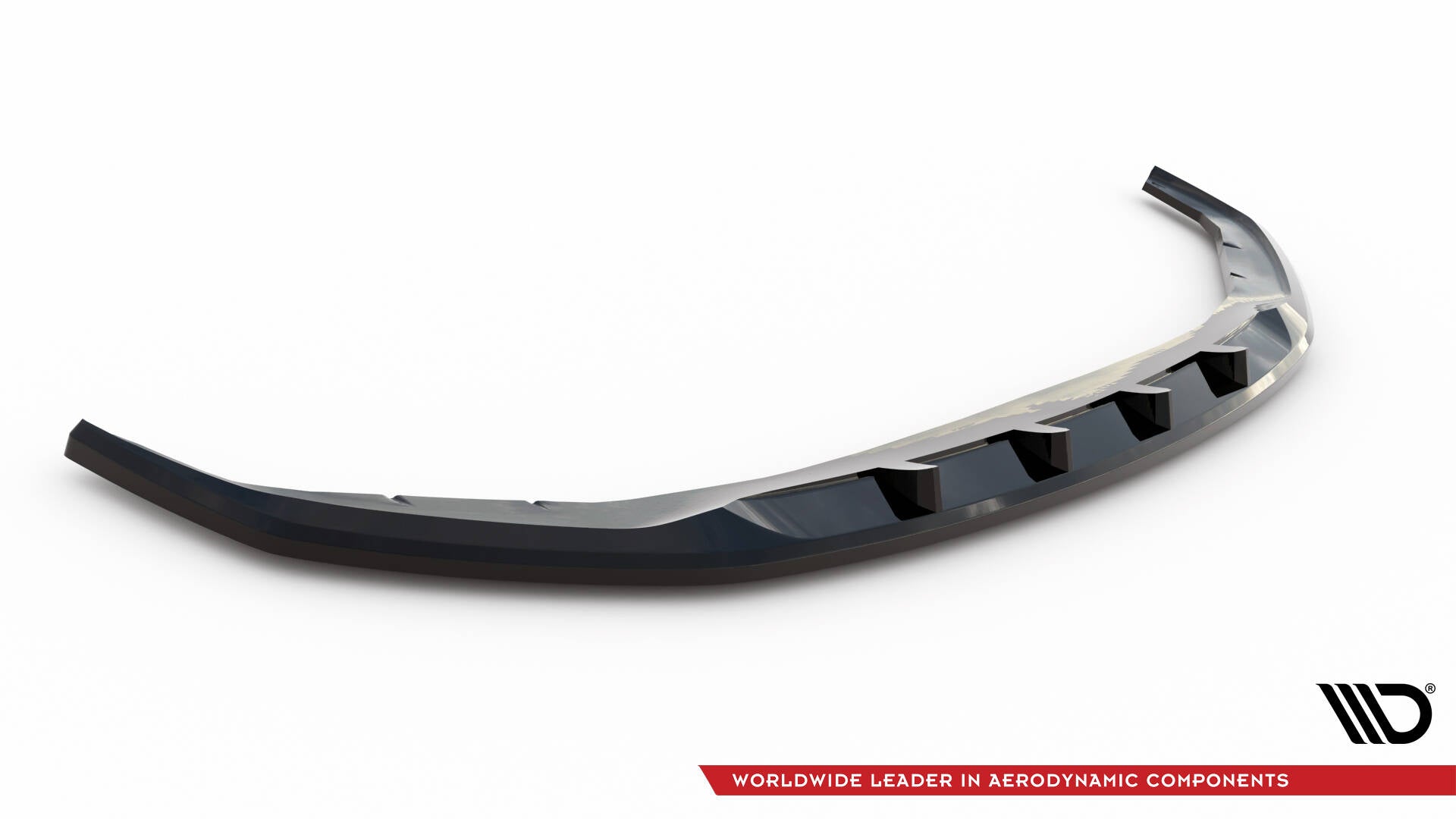 Maxton Design Street+ Spoilerlippe Front Ansatz V.1 passend für BMW 5er G30 / G31 Facelift schwarz Hochglanz