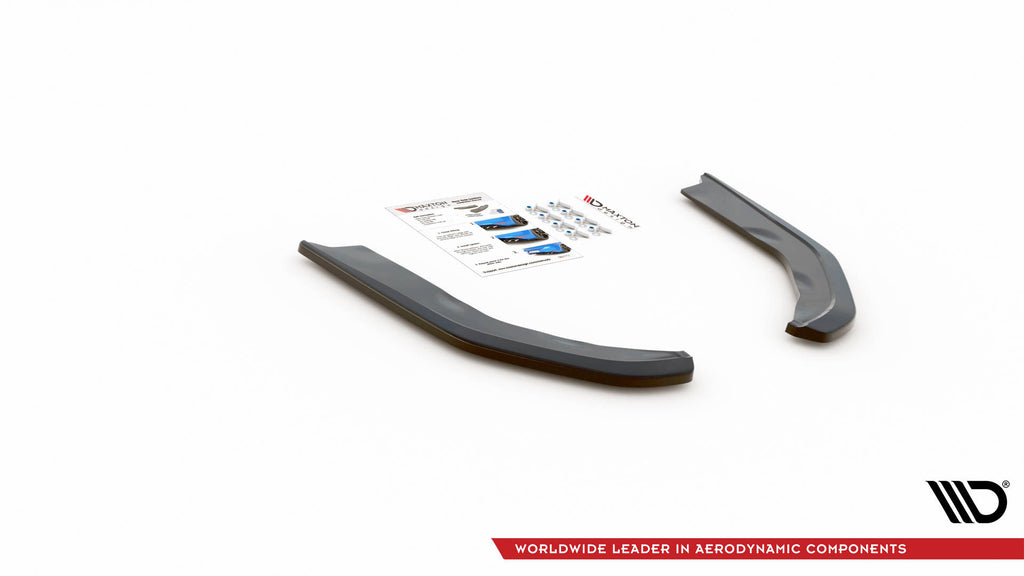 Maxton Design Heck Ansatz Flaps Diffusor V.1 passend für BMW M3 Limousine / Touring G80 / G81 schwarz Hochglanz