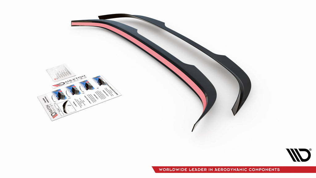 Maxton Design Spoiler CAP passend für Skoda Kodiaq Mk1 Facelift schwarz Hochglanz
