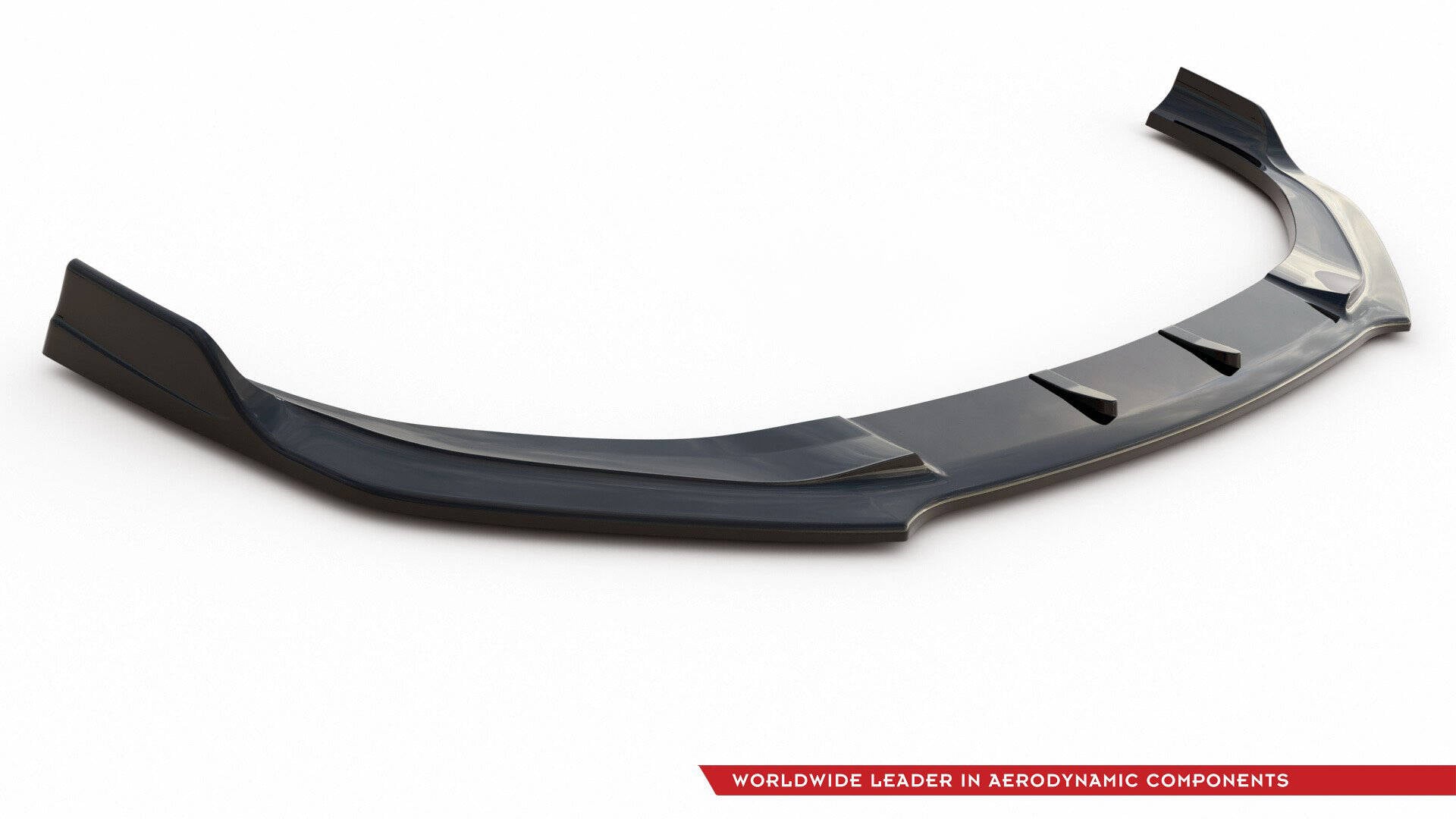 Maxton Design Street+ Spoilerlippe Front Ansatz V.3 passend für Hyundai I30 N Mk3 Hatchback/ Fastback schwarz Hochglanz
