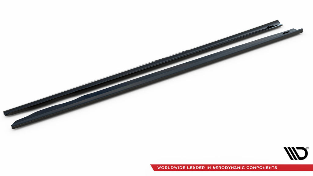 Maxton Design Street+ Seitenschweller Leisten passend für BMW 3er GT F34 schwarz Hochglanz