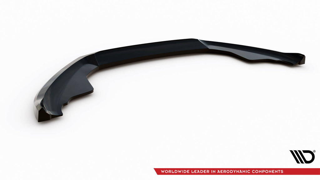Maxton Design Street+ Spoilerlippe Front Ansatz V.3 passend für Audi S5 / A5 S-Line 8T schwarz Hochglanz