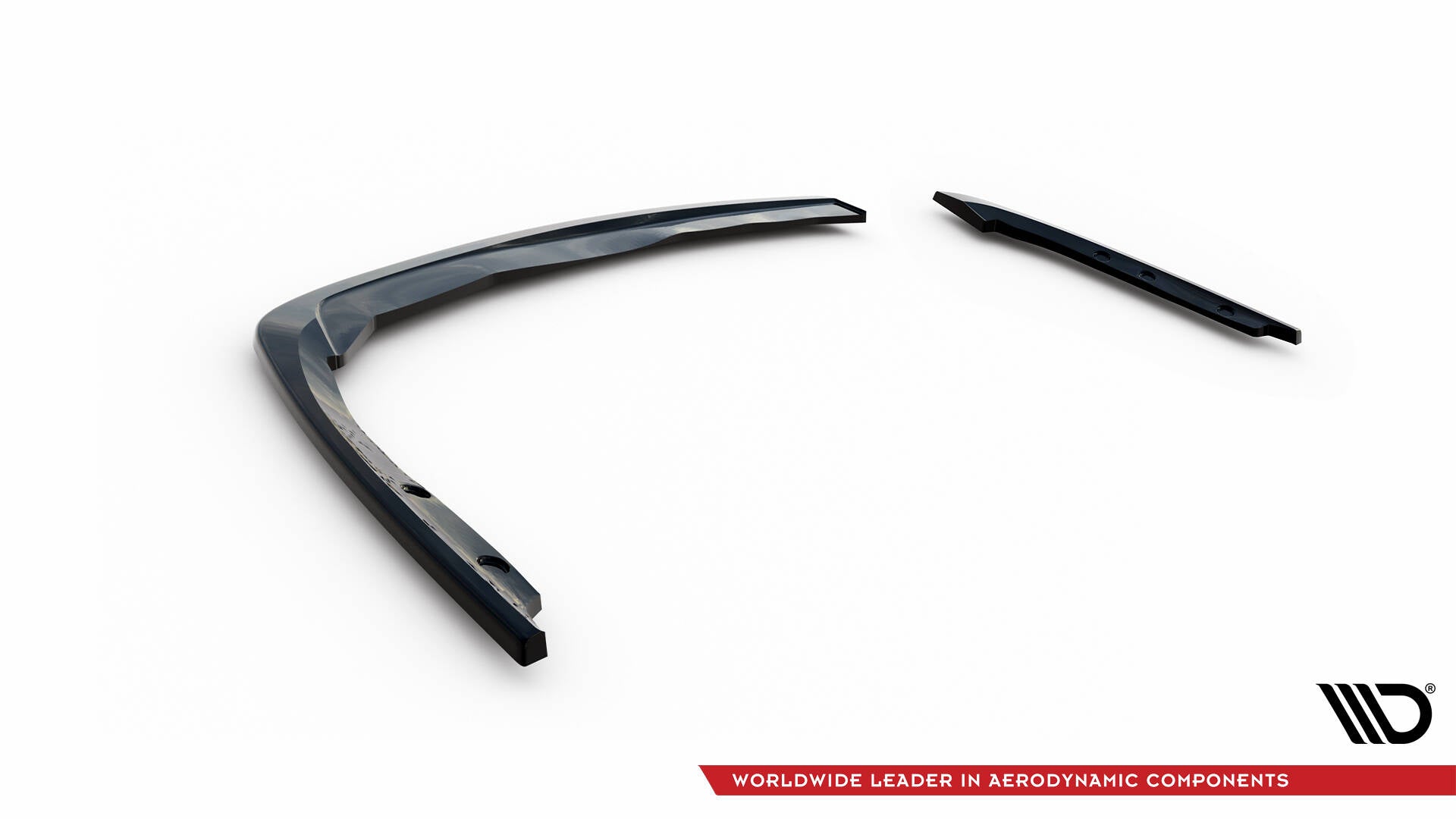 Maxton Design Heck Ansatz Flaps Diffusor passend für BMW 3er Touring E91 schwarz Hochglanz