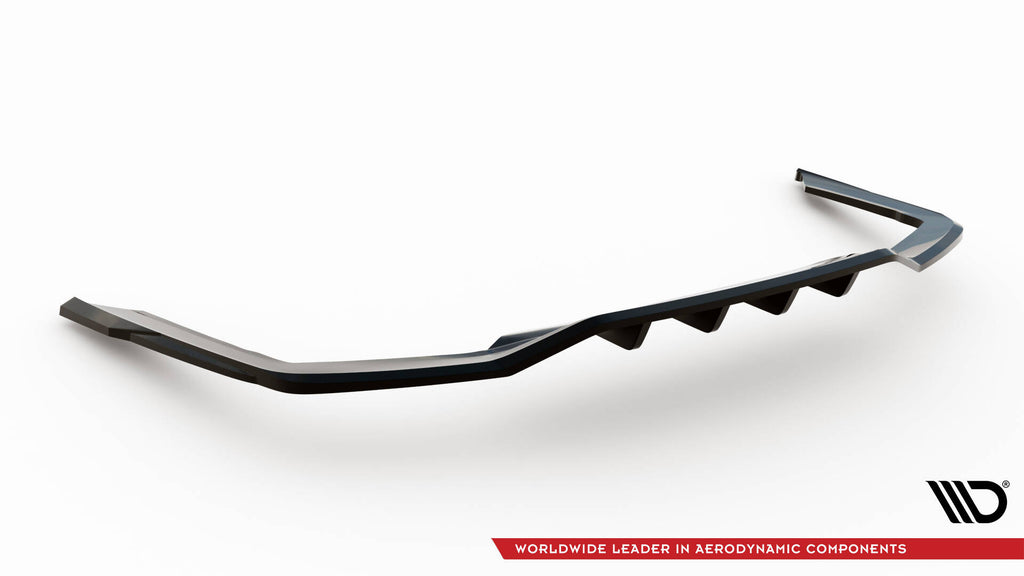Maxton Design Street+ Mittlerer Diffusor RACE V.2 passend für BMW 7 M-Paket G11 / G12 Facelift schwarz Hochglanz