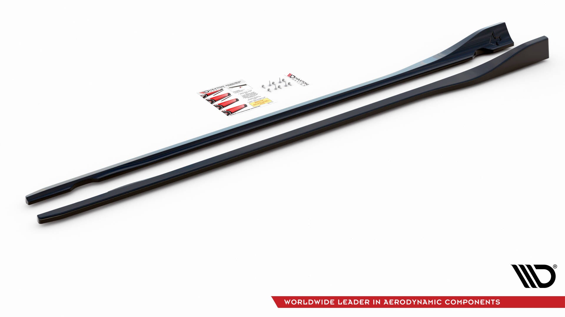 Maxton Design Street+ Seitenschweller Leisten passend für Dodge Challenger GT Mk3 Facelift schwarz Hochglanz