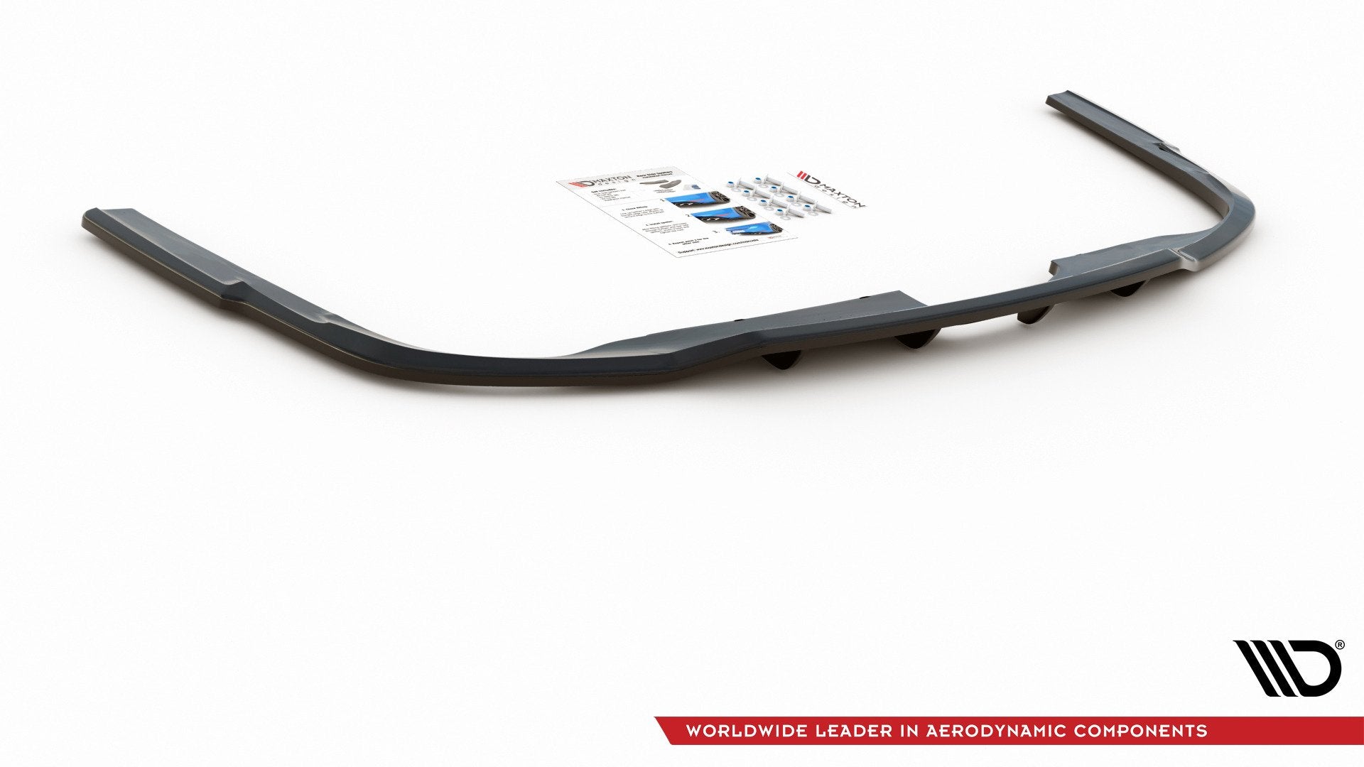 Maxton Design Street+ Mittlerer Diffusor RACE passend für Audi A6 S-Line C8 schwarz Hochglanz