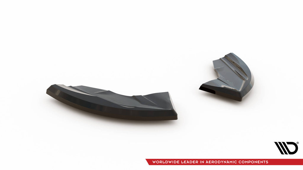 Maxton Design Heck Ansatz Flaps Diffusor passend für Ford Puma ST Mk1 schwarz Hochglanz
