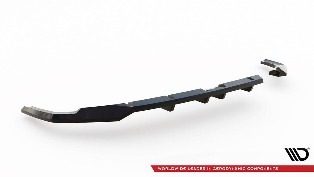 Maxton Design Street+ Mittlerer Diffusor RACE passend für Hyundai Kona N-Line Mk2 schwarz Hochglanz