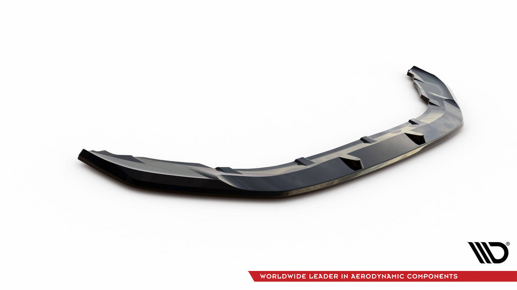 Maxton Design Street+ Spoilerlippe Front Ansatz V.1 passend für Mini Cooper S F56 Facelift schwarz Hochglanz