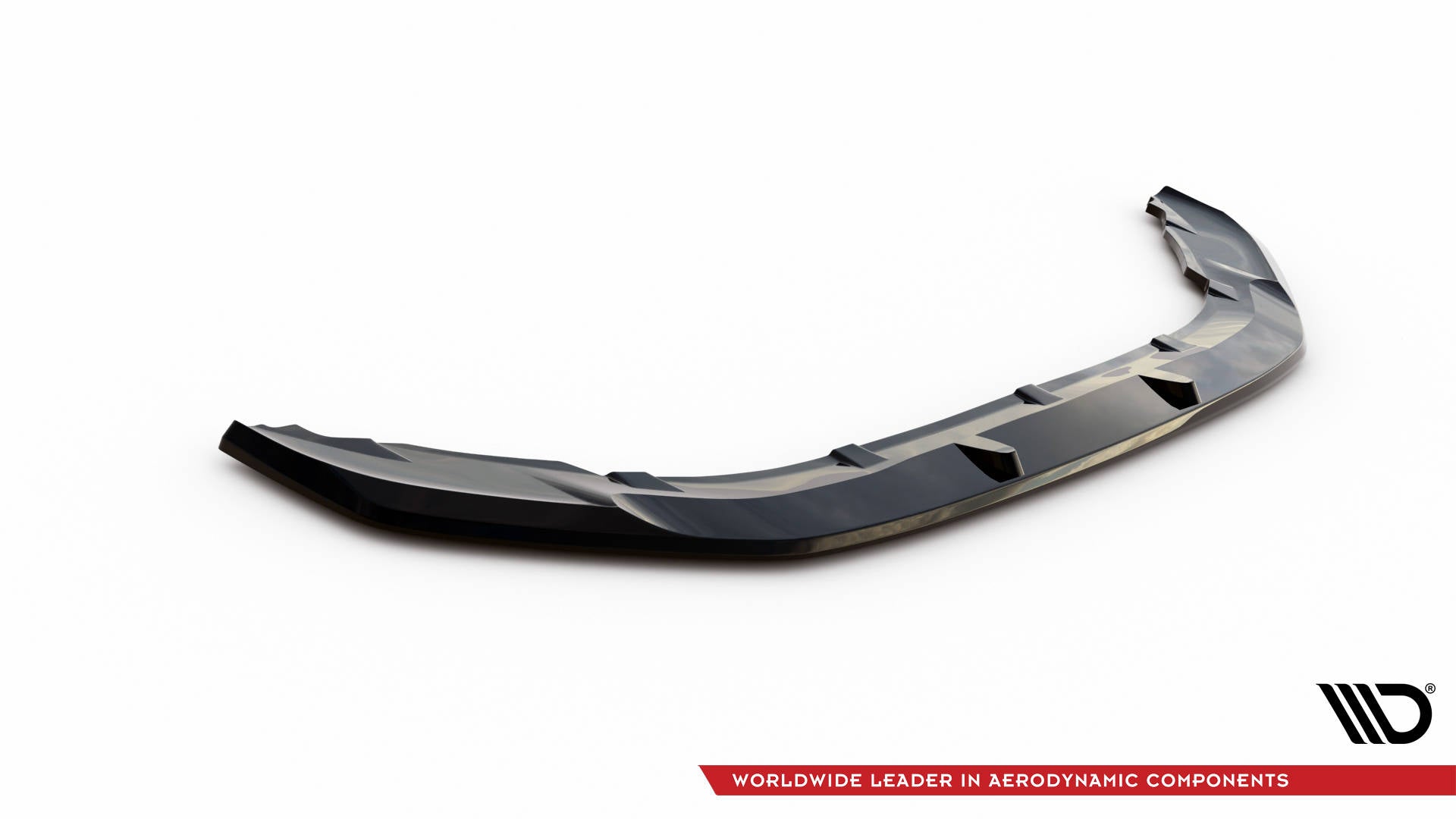 Maxton Design Street+ Spoilerlippe Front Ansatz V.1 passend für Mini Cooper S F56 Facelift schwarz Hochglanz