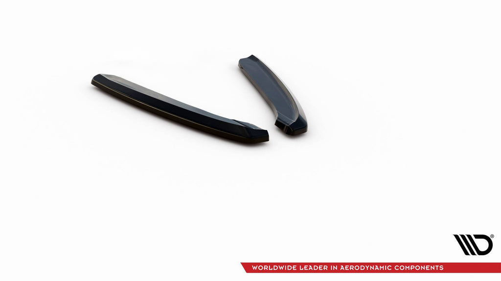 Maxton Design Heck Ansatz Flaps Diffusor passend für Porsche 911 Carrera 991 Facelift schwarz Hochglanz