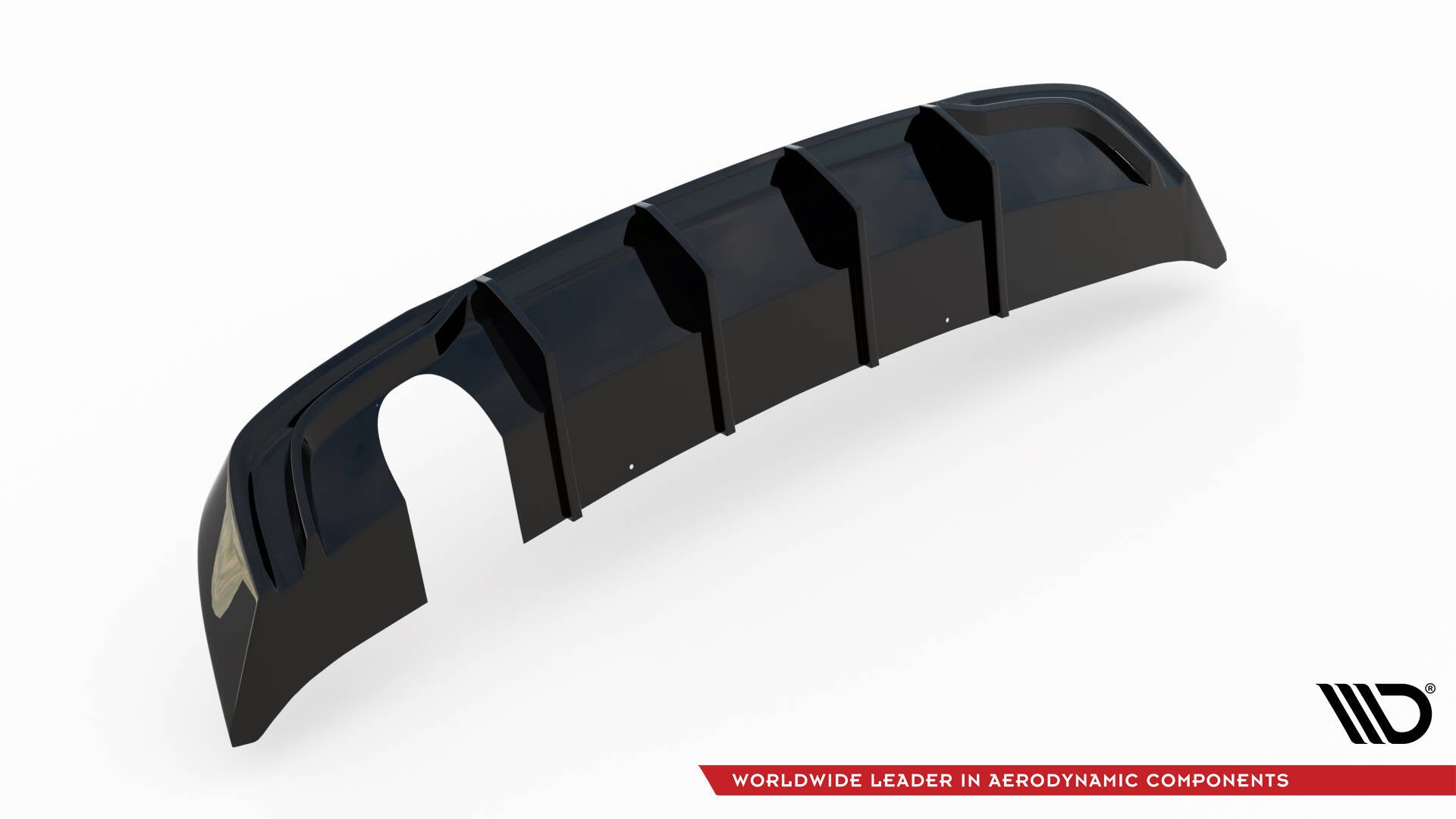 Maxton Design Diffusor Heck Ansatz passend für Audi A3 Sportback 8V Facelift (Einzelauspuff li.rohr)
