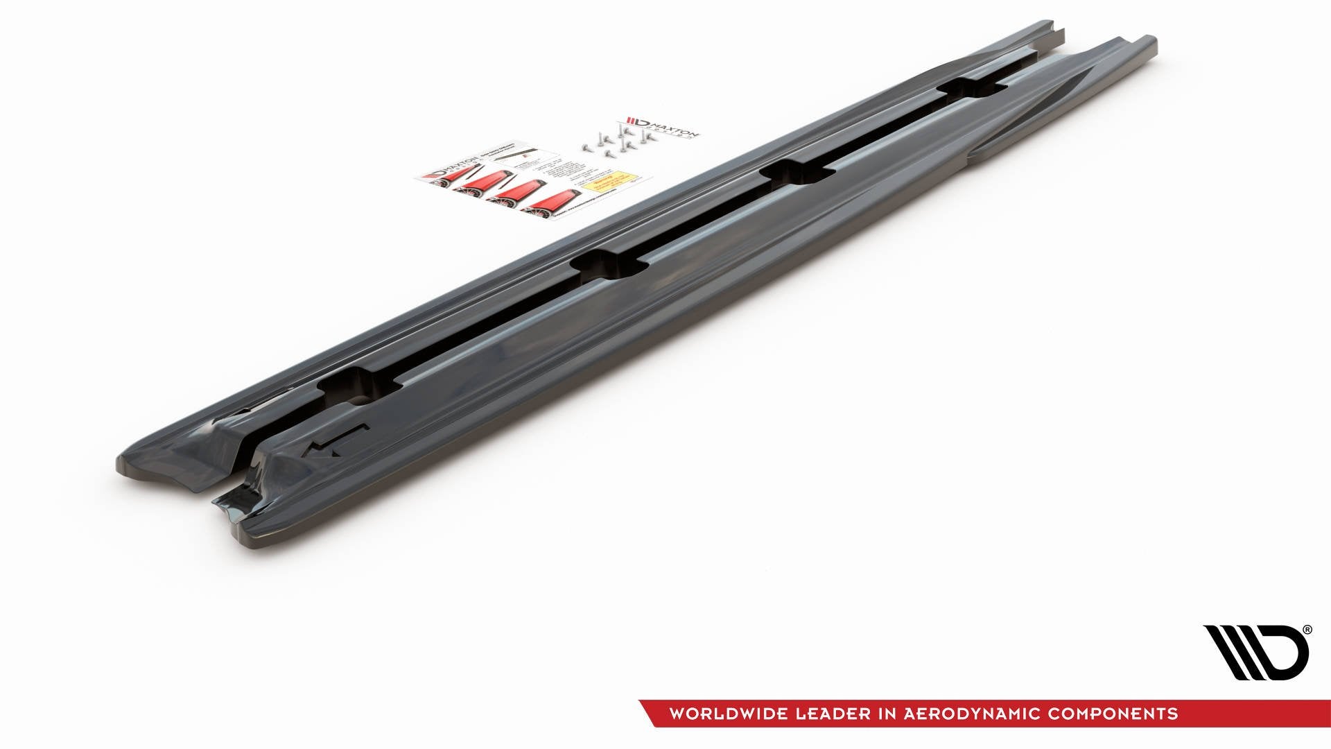 Maxton Design Street+ Seitenschweller Leisten passend für Skoda Kamiq Mk1 schwarz Hochglanz