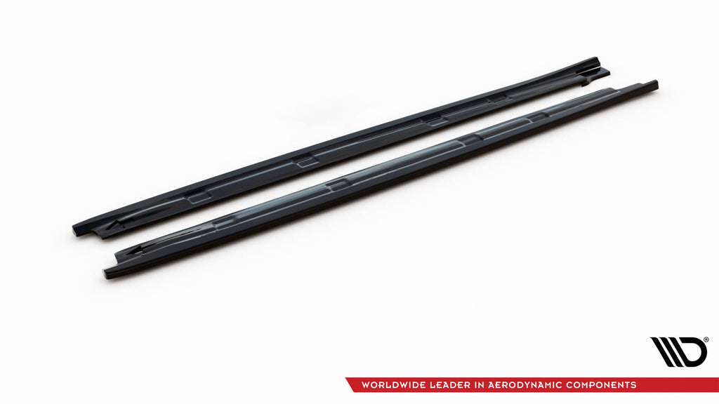 Maxton Design Street+ Seitenschweller Leisten passend für Seat Ibiza FR SC Mk4 Facelift schwarz Hochglanz