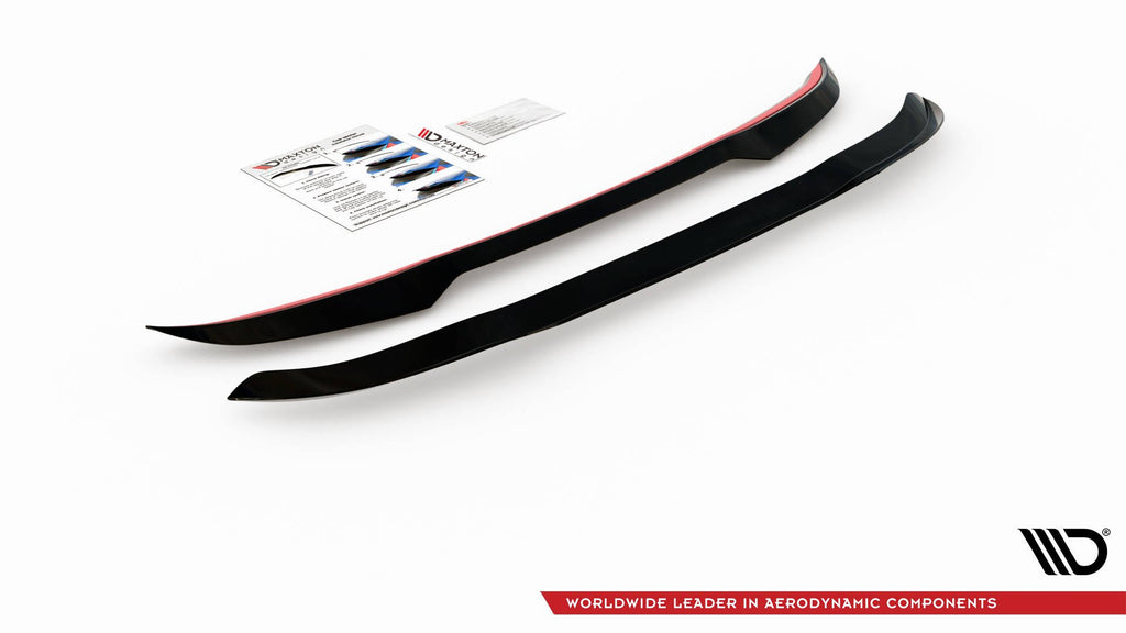 Maxton Design Spoiler CAP passend für BMW X7 M-Paket G07 schwarz Hochglanz