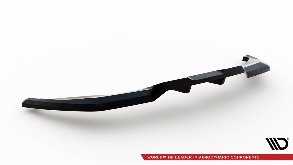Maxton Design Street+ Mittlerer Diffusor RACE passend für Peugeot 3008 GT-Line Mk2 Facelift schwarz Hochglanz