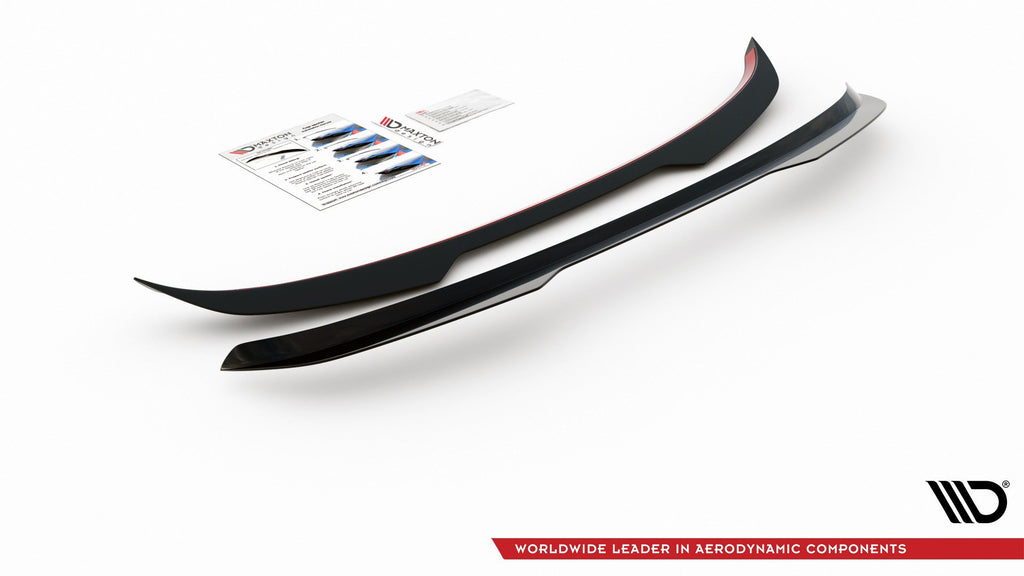 Maxton Design Spoiler CAP passend für Ford Fiesta ST Mk7 FL schwarz Hochglanz