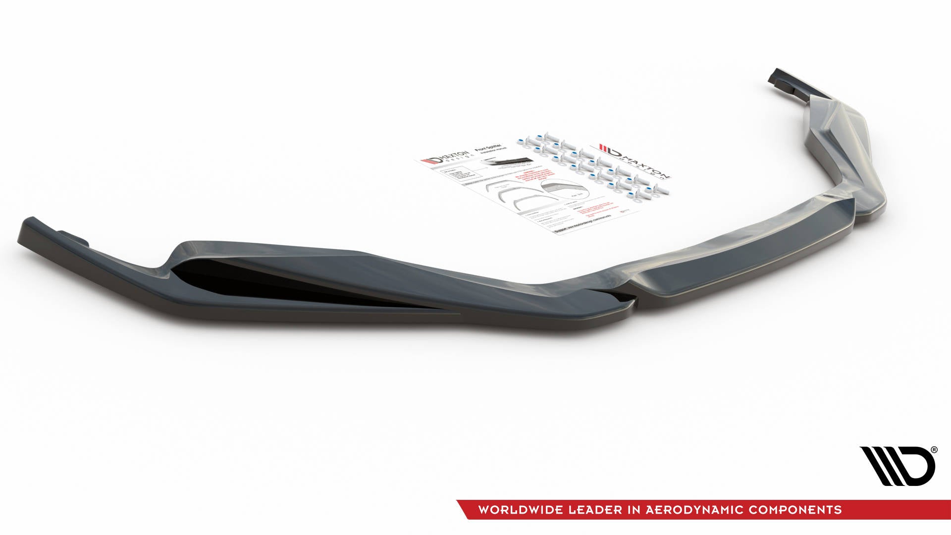 Maxton Design Street+ Spoilerlippe Front Ansatz V.2 passend für Lexus GS F Sport Mk4 (L10) schwarz Hochglanz