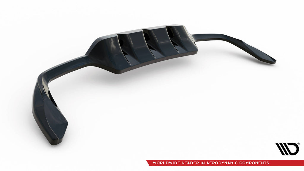 Maxton Design Street+ Mittlerer Diffusor RACE passend für Cupra Leon Hatchback Mk1 schwarz Hochglanz