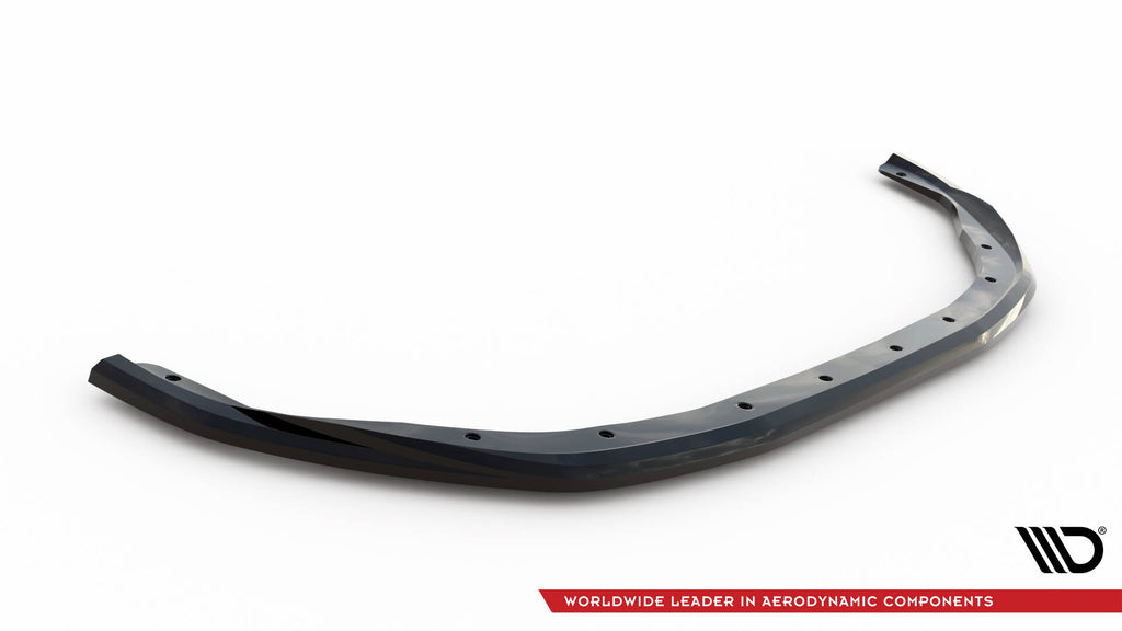 Maxton Design Street+ Spoilerlippe Front Ansatz V.2 passend für Renault Clio R.S. Line Mk5 schwarz Hochglanz