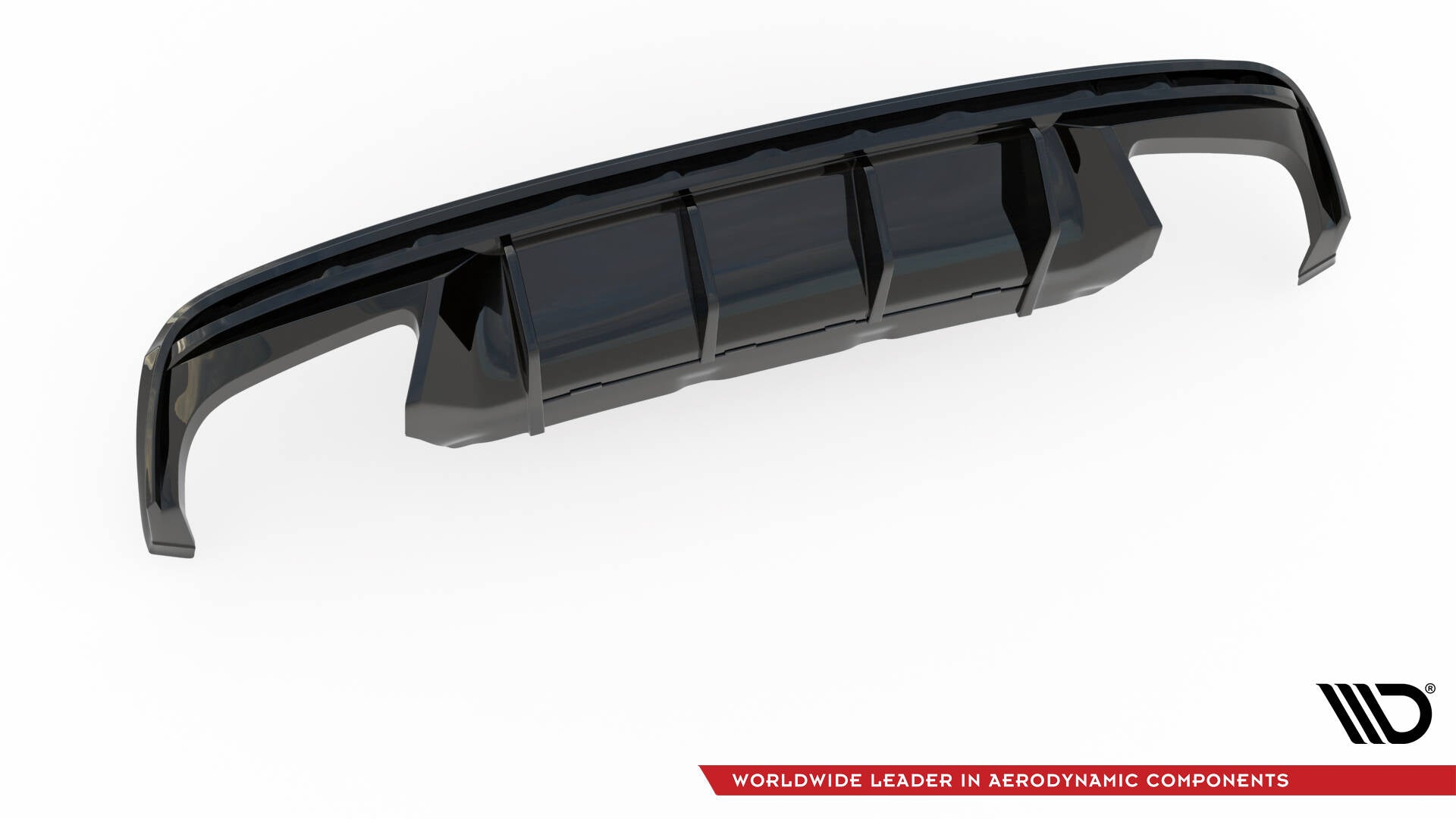 Maxton Design Diffusor Heck Ansatz passend für Skoda Octavia RS Liftback / Combi Mk4 Facelift schwarz Hochglanz