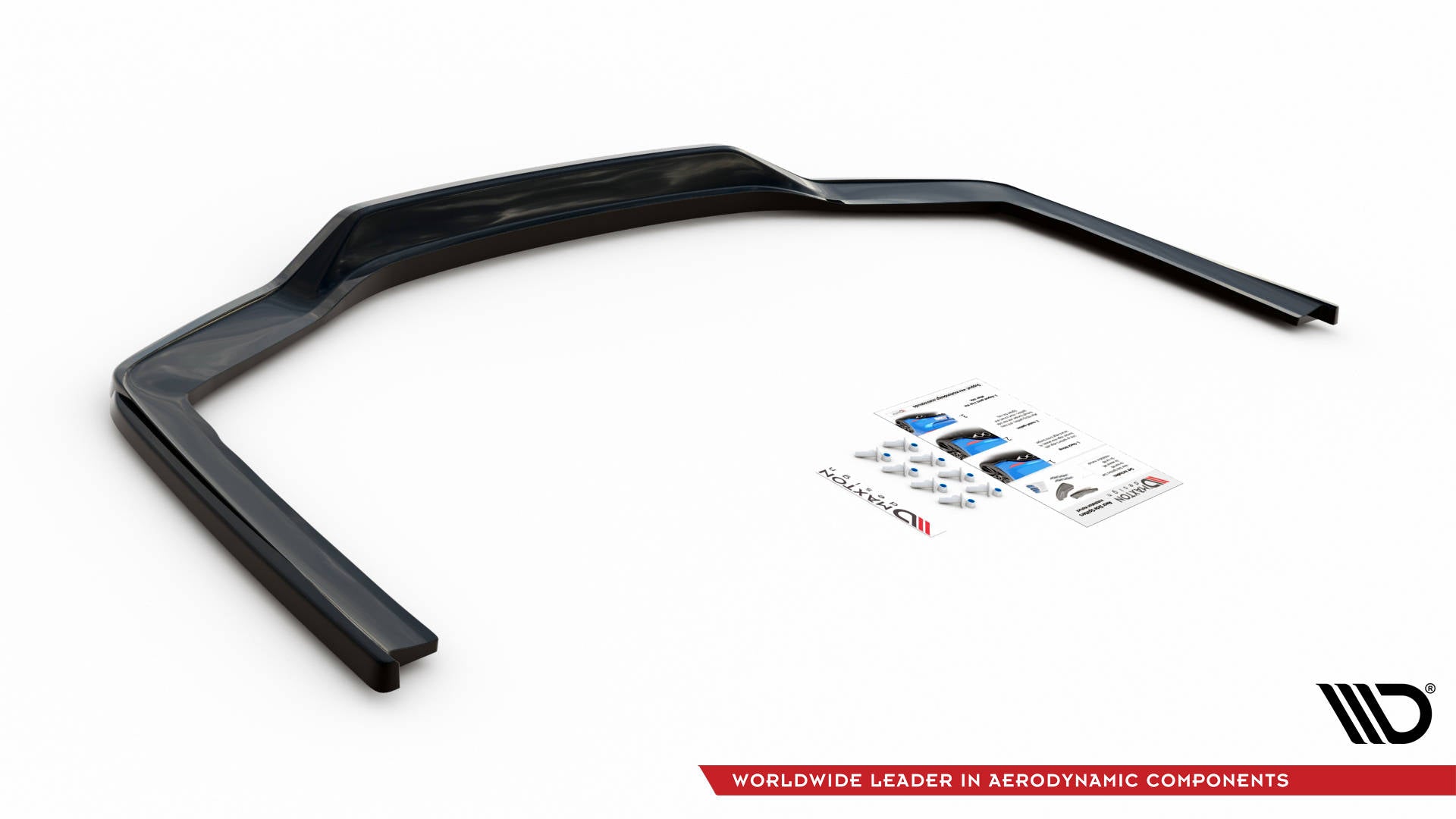 Maxton Design Street+ Mittlerer Diffusor RACE passend für V.1 BMW 7 M-Paket G11 / G12 Facelift schwarz Hochglanz