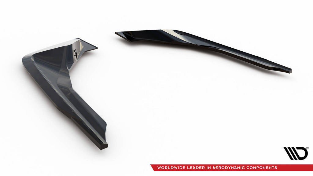 Maxton Design Heck Ansatz Flaps Diffusor passend für BMW M2 M-Performance G87 schwarz Hochglanz