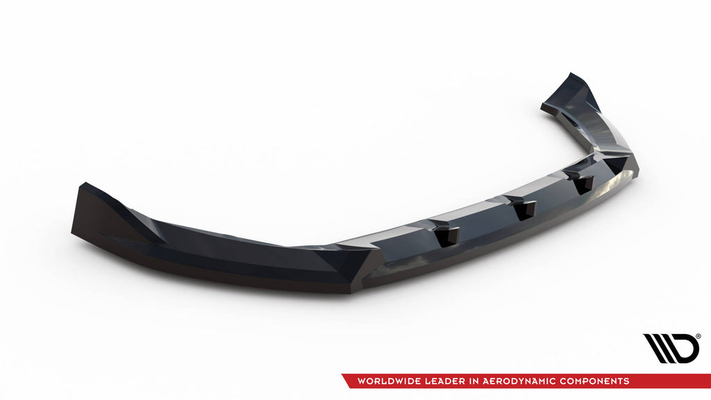 Maxton Design Street+ Spoilerlippe Front Ansatz passend für Seat Arona FR Mk1 schwarz Hochglanz
