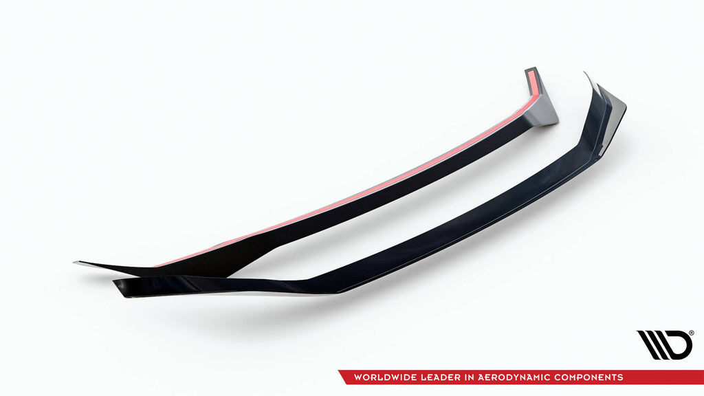 Maxton Design Spoiler CAP passend für Honda Civic Limousine Mk10 / Mk10 Facelift schwarz Hochglanz