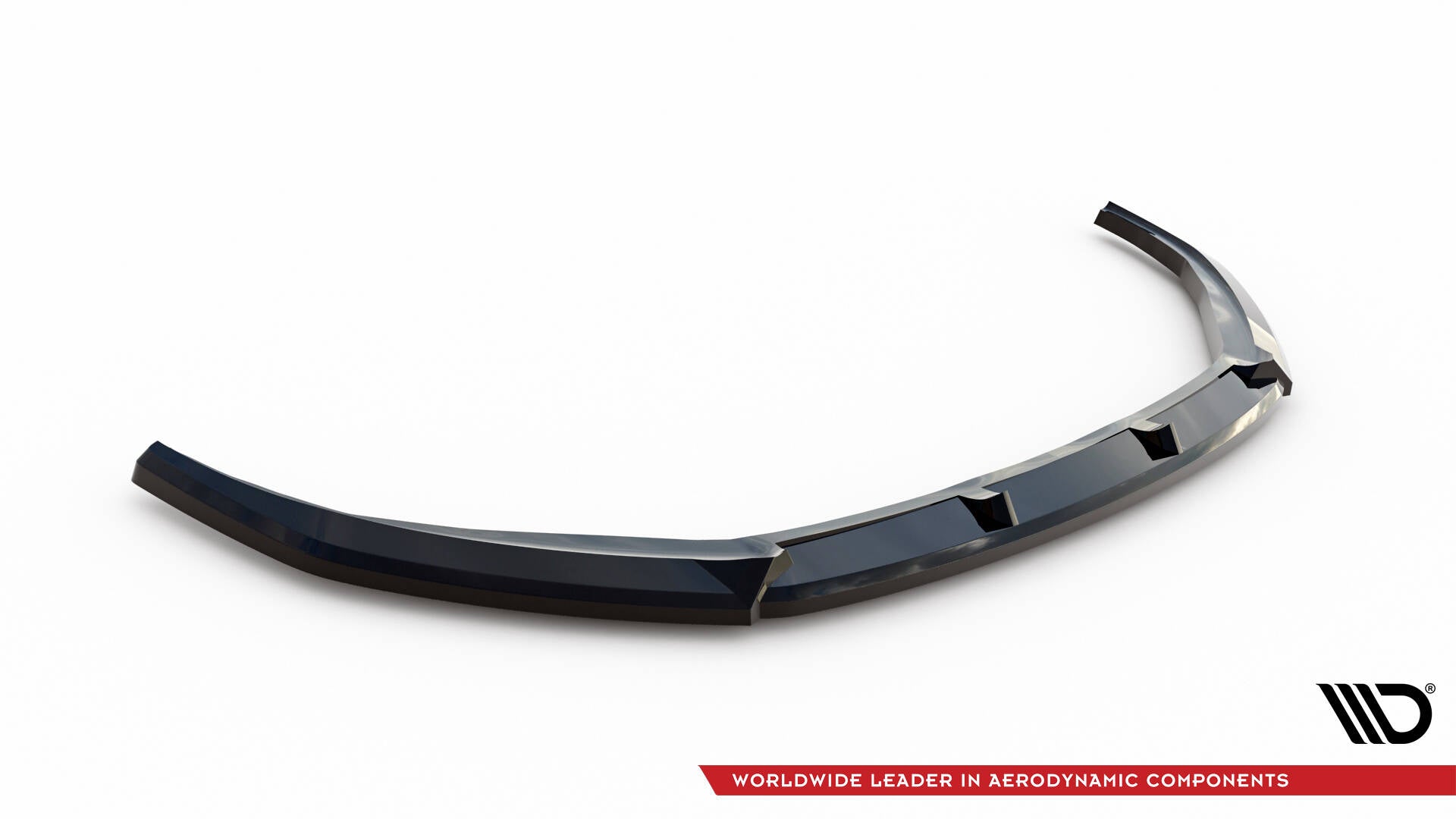 Maxton Design Street+ Spoilerlippe Front Ansatz V.1 passend für Opel Corsa F ( Mk6) schwarz Hochglanz