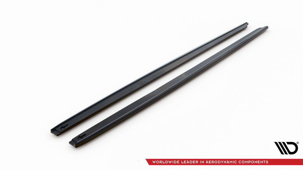 Maxton Design Street+ Seitenschweller Leisten V.2 passend für Toyota Yaris Mk4 schwarz Hochglanz