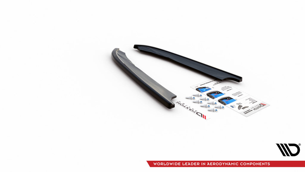 Maxton Design Heck Ansatz Flaps Diffusor passend für Hyundai I40 Mk1 schwarz Hochglanz